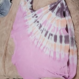 PINK size XL pink tie dyed sweatshirt